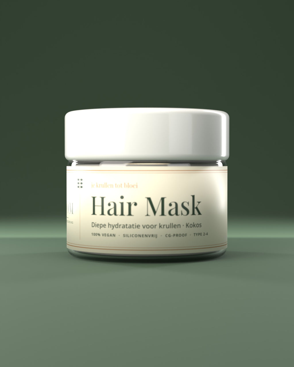 Curloom Hair Mask masque capillaire pour boucles 200 g – hydratation intense à la noix de coco, 100 % vegan, sans silicones, compatible CG