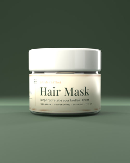 Curloom Hair Mask haarmasker voor krullen 200g – diepe hydratatie met kokos, 100% vegan, siliconenvrij, CG-proof