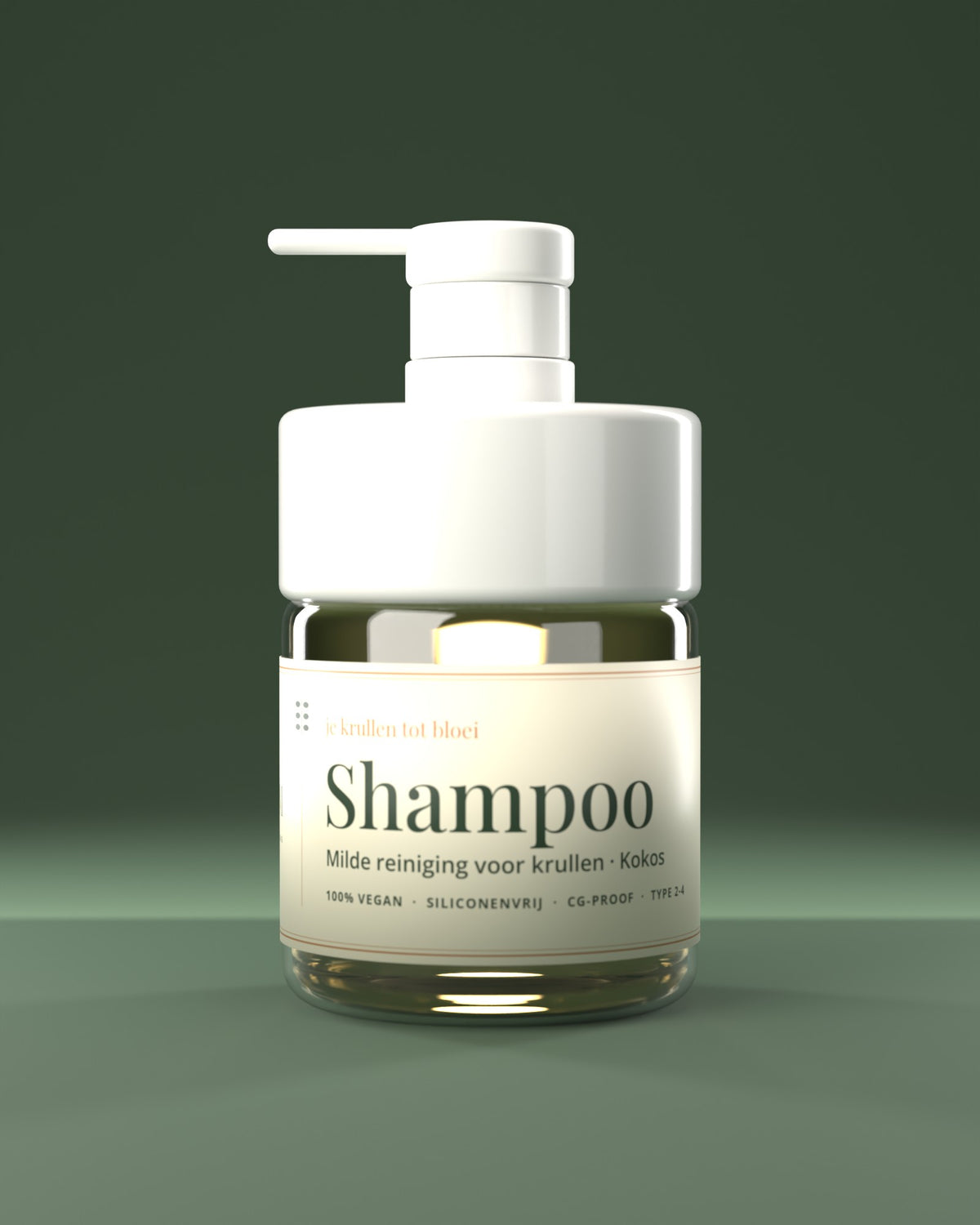 Curloom Sulfaatvrije Shampoo voor Krullen 300ml – 100% vegan, siliconenvrij, CG-proof, met kokos