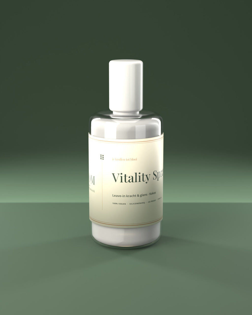 Curloom Vitality Spray – flacon spray vu de trois quarts